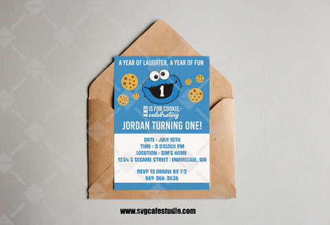 Editable Birthday Invitation Template Printable Birthday Party Invitation Digital Kids Party Invite Template Invitation, Monster Invitation