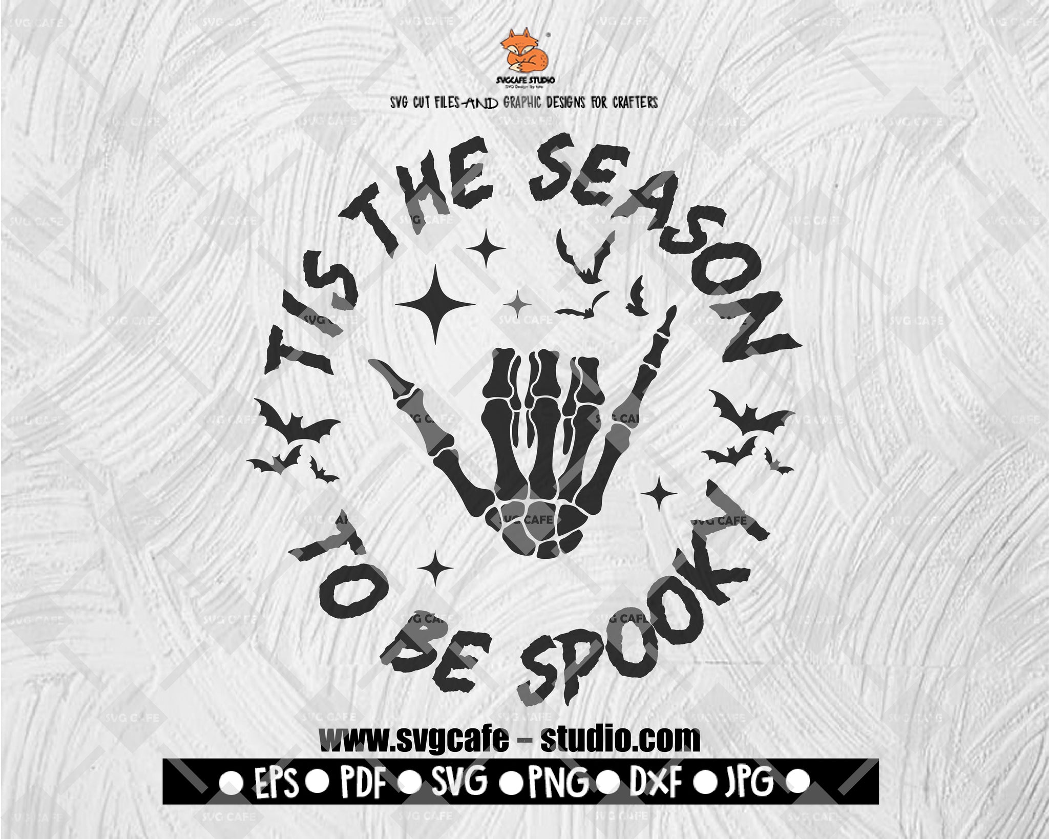 TIS the season to be spooky SVG, Funny Halloween SVG, Bone Hand Anatomy SVG, Trick or Treat Png, Files for Cricut, Digital Downloads