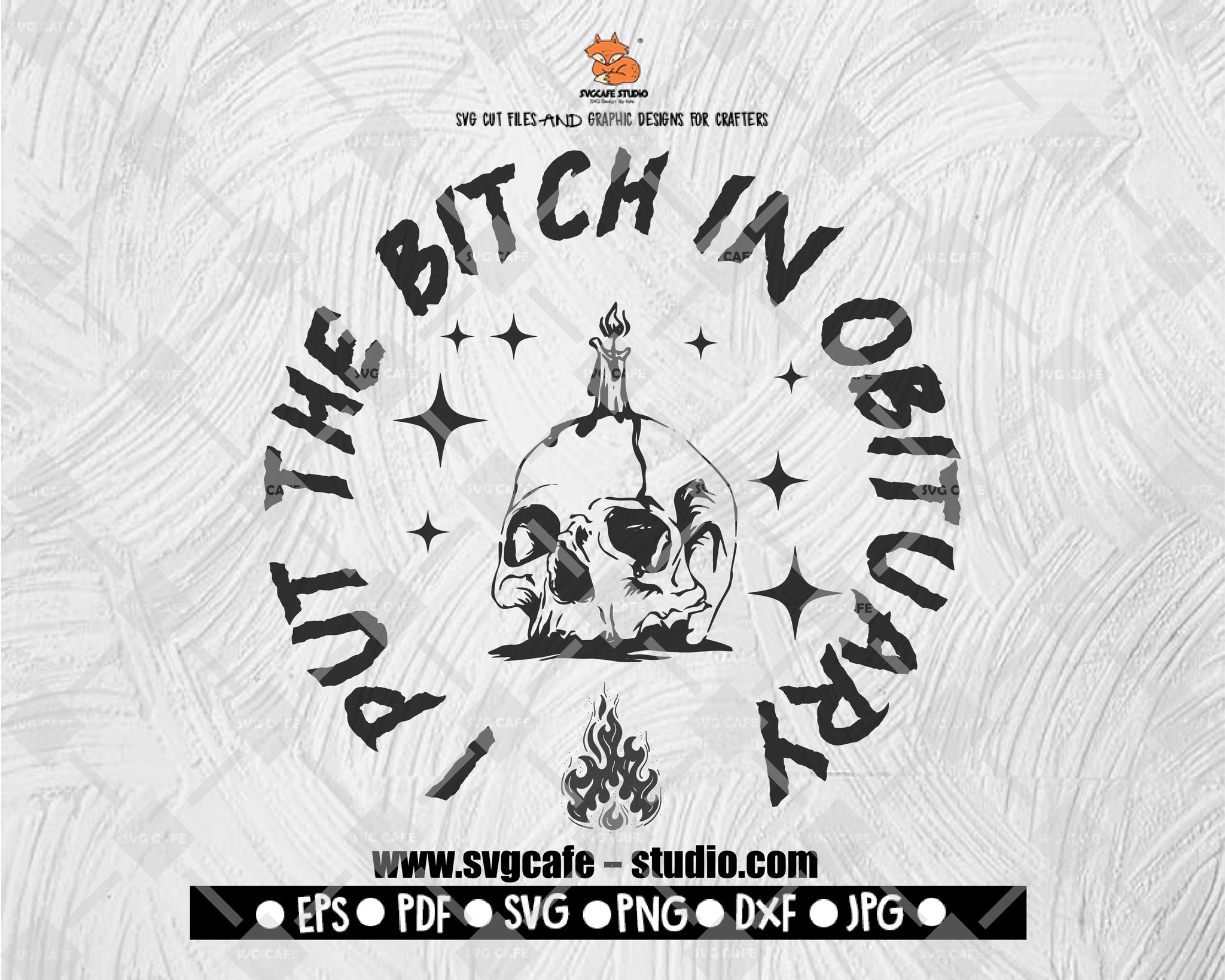I put the bitch in obituary SVG, Funny Halloween SVG, Skeleton SVG, Trick or Treat Png, Files for Cricut, Digital Downloads