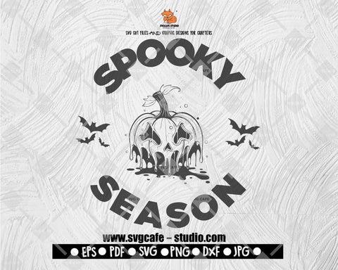 Spooky Season SVG, Funny Halloween SVG, Pumpkin SVG, Ghost Svg, Trick or Treat Png, Files for Cricut, Digital Downloads