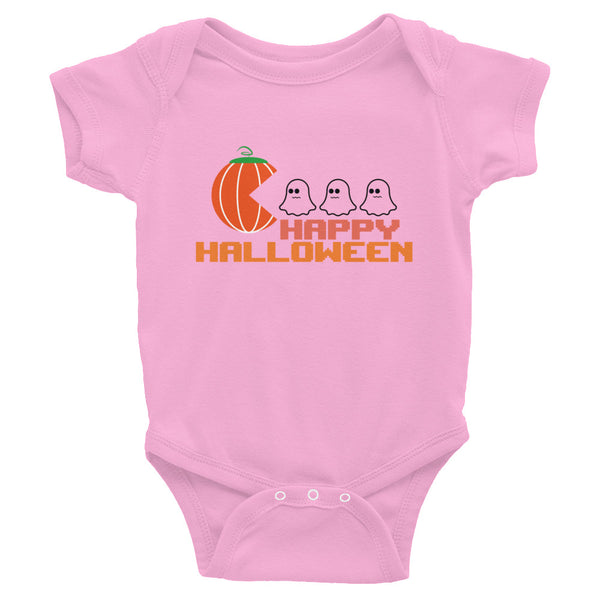 Infant Bodysuit, baby bodysuit, Baby HAPPY HALLOWEEN Tshirt, Fall, Autumn, Halloween, fun halloween Rompers, trendy halloween
