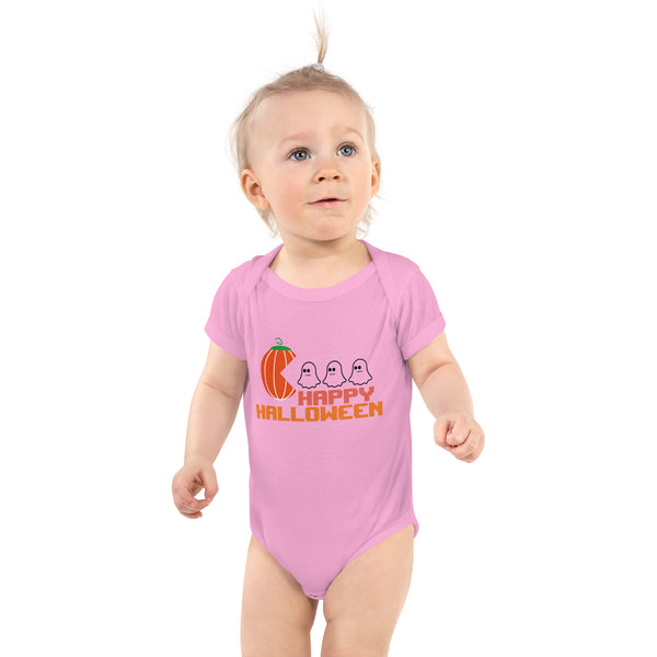 Infant Bodysuit, baby bodysuit, Baby HAPPY HALLOWEEN Tshirt, Fall, Autumn, Halloween, fun halloween Rompers, trendy halloween