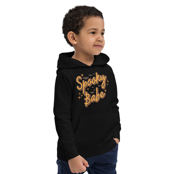 Kids eco hoodie, halloween sweatshirt, boys halloween hoodie, Spooky Babe toddler sweatshirt, pumpkin boys sweatshirt, youth halloween sweater