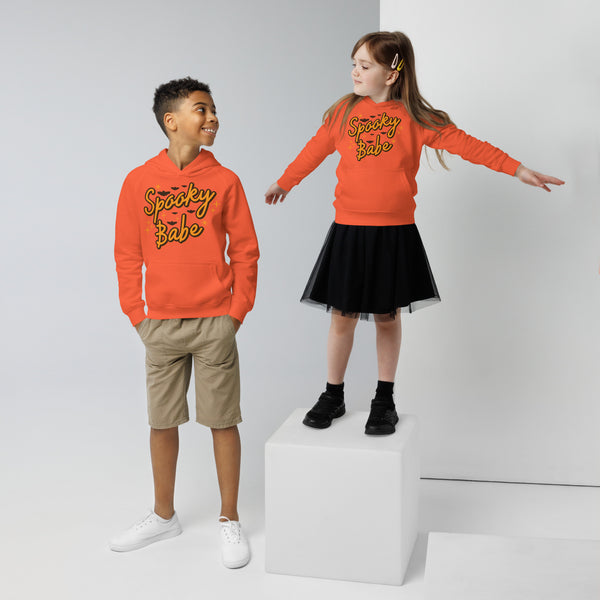 Kids eco hoodie, halloween sweatshirt, boys halloween hoodie, Spooky Babe toddler sweatshirt, pumpkin boys sweatshirt, youth halloween sweater