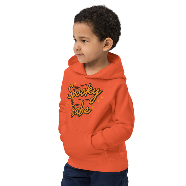 Kids eco hoodie, halloween sweatshirt, boys halloween hoodie, Spooky Babe toddler sweatshirt, pumpkin boys sweatshirt, youth halloween sweater