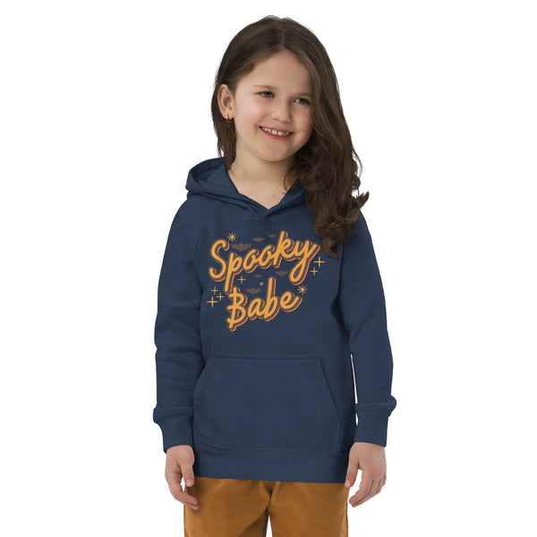 Kids eco hoodie, halloween sweatshirt, boys halloween hoodie, Spooky Babe toddler sweatshirt, pumpkin boys sweatshirt, youth halloween sweater