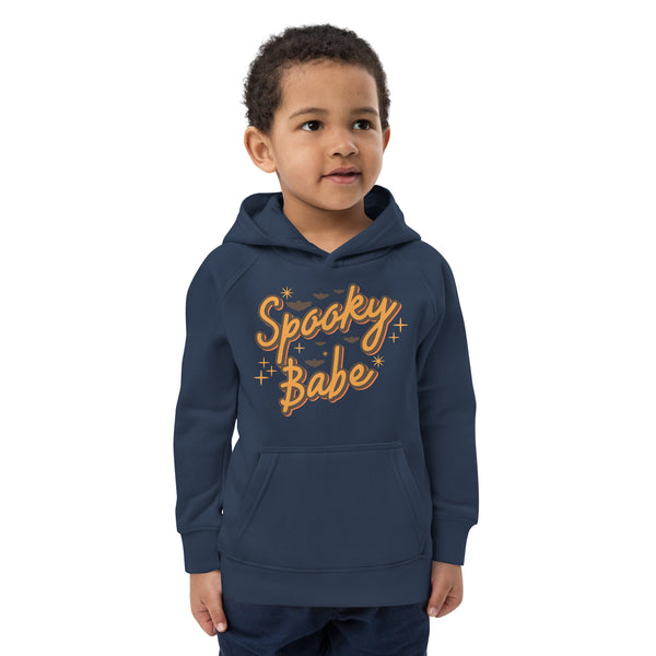 Kids eco hoodie, halloween sweatshirt, boys halloween hoodie, Spooky Babe toddler sweatshirt, pumpkin boys sweatshirt, youth halloween sweater