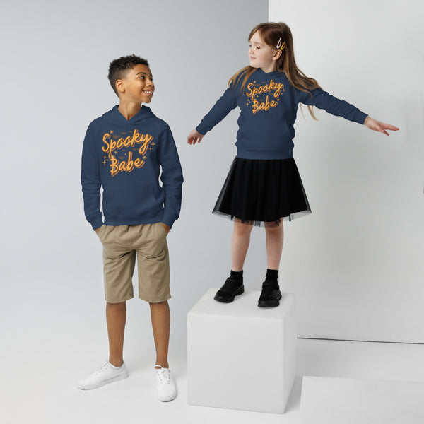Kids eco hoodie, halloween sweatshirt, boys halloween hoodie, Spooky Babe toddler sweatshirt, pumpkin boys sweatshirt, youth halloween sweater