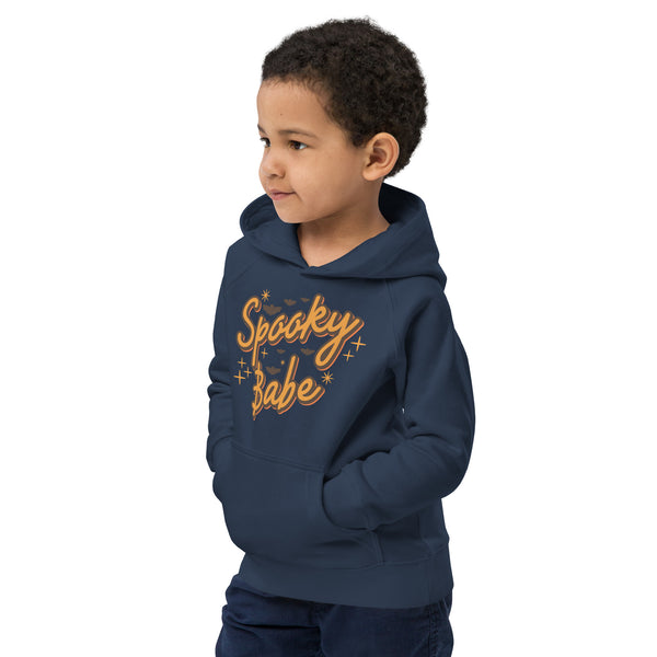 Kids eco hoodie, halloween sweatshirt, boys halloween hoodie, Spooky Babe toddler sweatshirt, pumpkin boys sweatshirt, youth halloween sweater