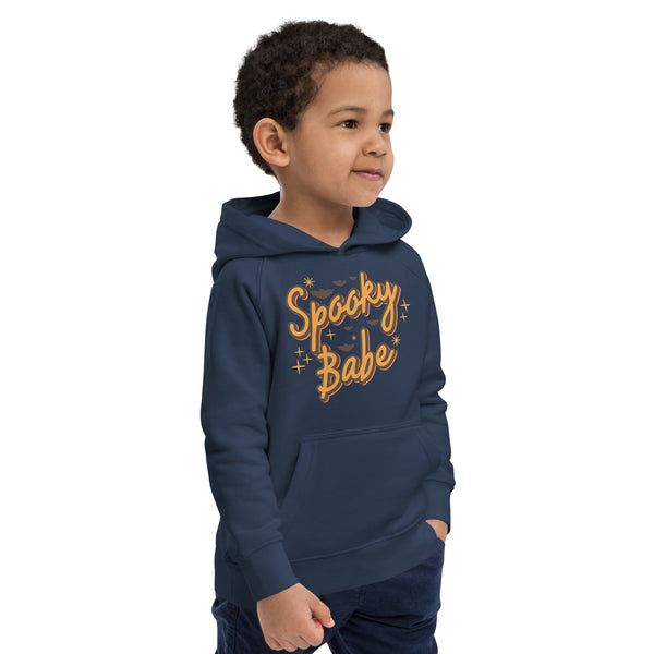 Kids eco hoodie, halloween sweatshirt, boys halloween hoodie, Spooky Babe toddler sweatshirt, pumpkin boys sweatshirt, youth halloween sweater