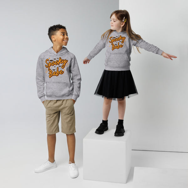 Kids eco hoodie, halloween sweatshirt, boys halloween hoodie, Spooky Babe toddler sweatshirt, pumpkin boys sweatshirt, youth halloween sweater