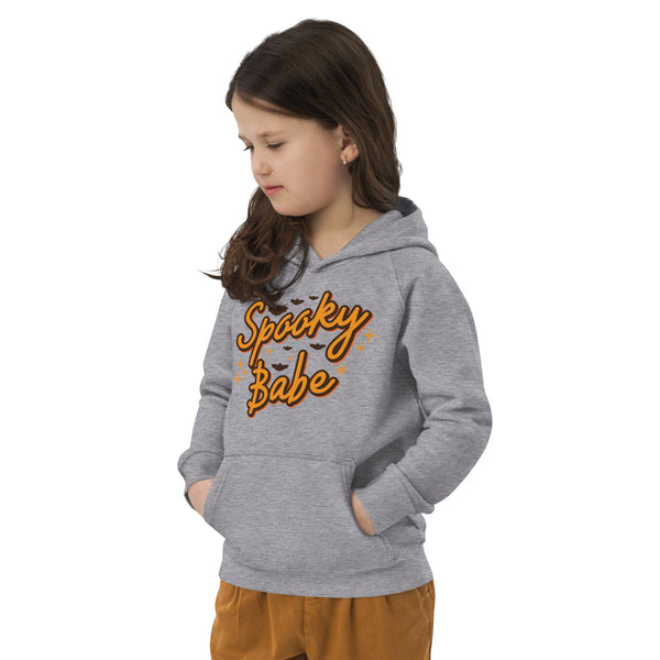 Kids eco hoodie, halloween sweatshirt, boys halloween hoodie, Spooky Babe toddler sweatshirt, pumpkin boys sweatshirt, youth halloween sweater