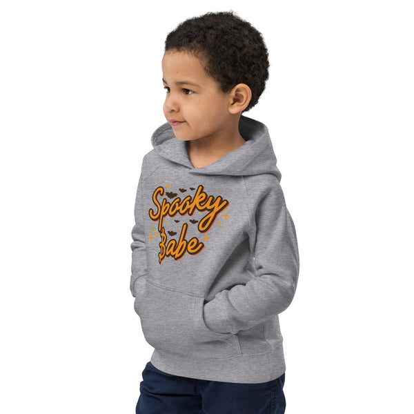 Kids eco hoodie, halloween sweatshirt, boys halloween hoodie, Spooky Babe toddler sweatshirt, pumpkin boys sweatshirt, youth halloween sweater