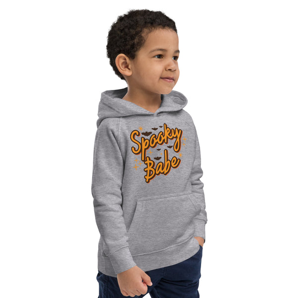 Kids eco hoodie, halloween sweatshirt, boys halloween hoodie, Spooky Babe toddler sweatshirt, pumpkin boys sweatshirt, youth halloween sweater