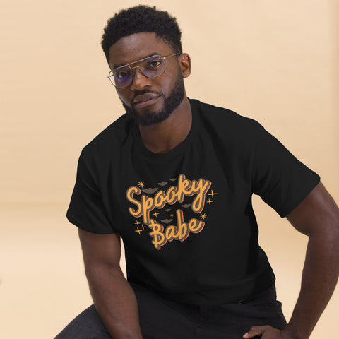 Men's classic tee Spooky Babe T-shirt, Halloween Shirt SVG,Spooky T-shirt, Spooky halloween