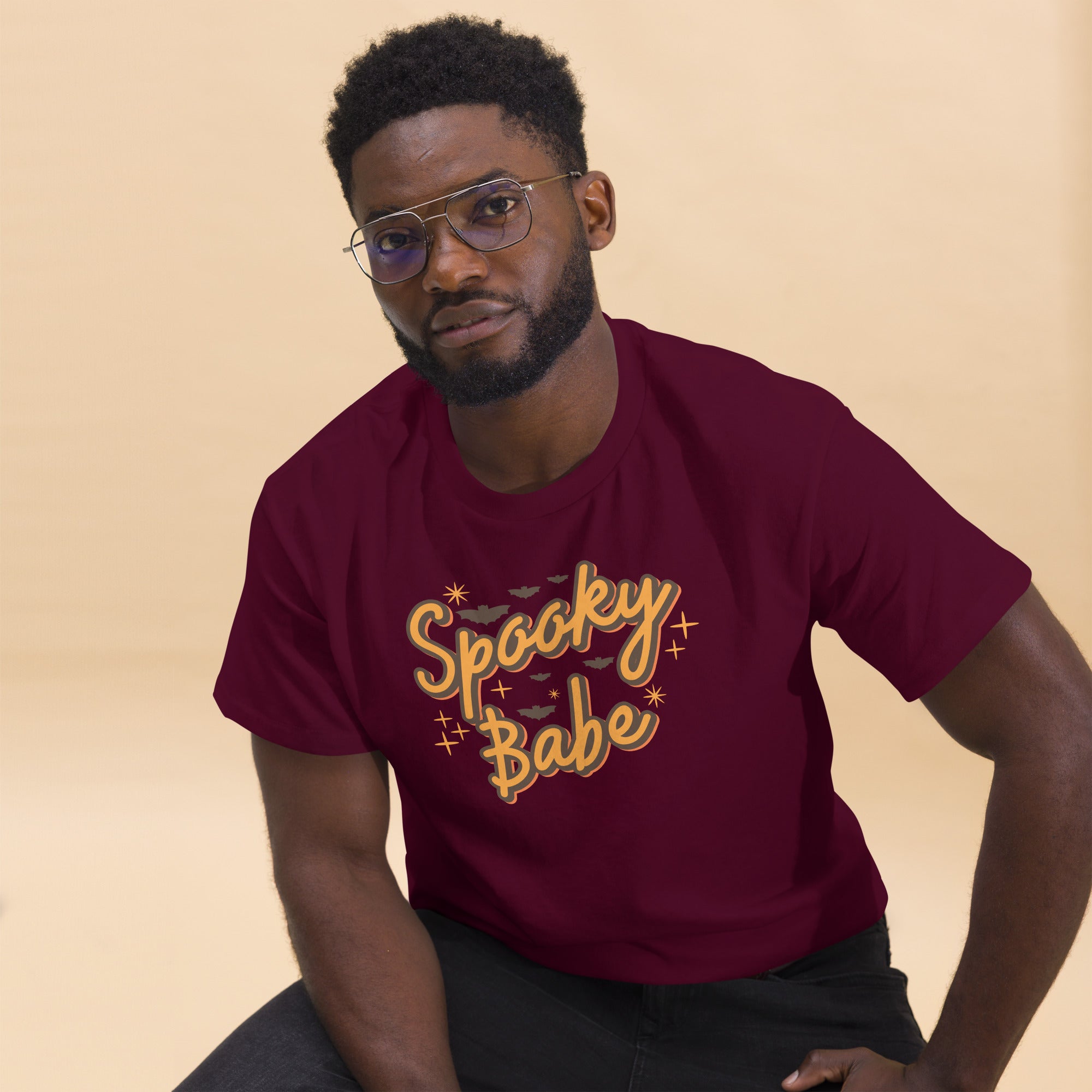 Men's classic tee Spooky Babe T-shirt, Halloween Shirt SVG,Spooky T-shirt, Spooky halloween