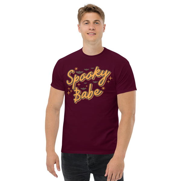 Men's classic tee Spooky Babe T-shirt, Halloween Shirt SVG,Spooky T-shirt, Spooky halloween