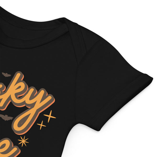 Organic cotton baby bodysuit, Baby Spooky Babe Tshirt, Fall, Autumn, Halloween, fun halloween Rompers, trendy halloween