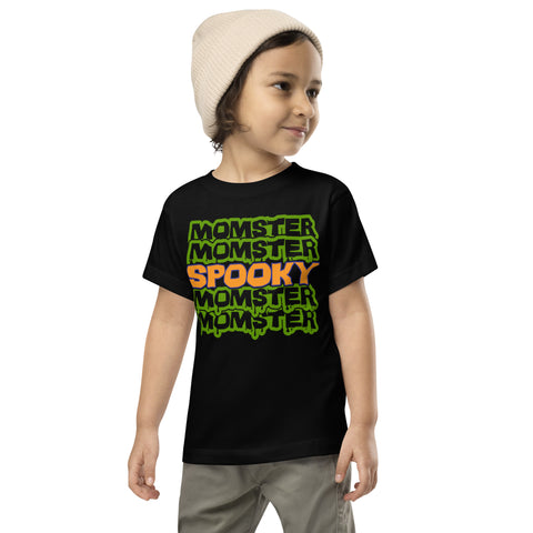 Toddler Short Sleeve Tee, Toddler Short Sleeve Tee, Toddler/Baby/Youth Momster Spooky Tshirt, Fall, Autumn, Halloween, fun halloween shirt, trendy halloween, toddler shirt