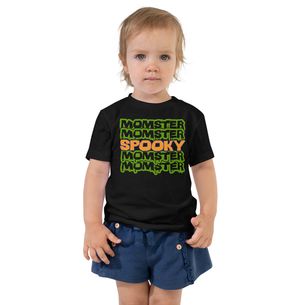 Toddler Short Sleeve Tee, Toddler Short Sleeve Tee, Toddler/Baby/Youth Momster Spooky Tshirt, Fall, Autumn, Halloween, fun halloween shirt, trendy halloween, toddler shirt