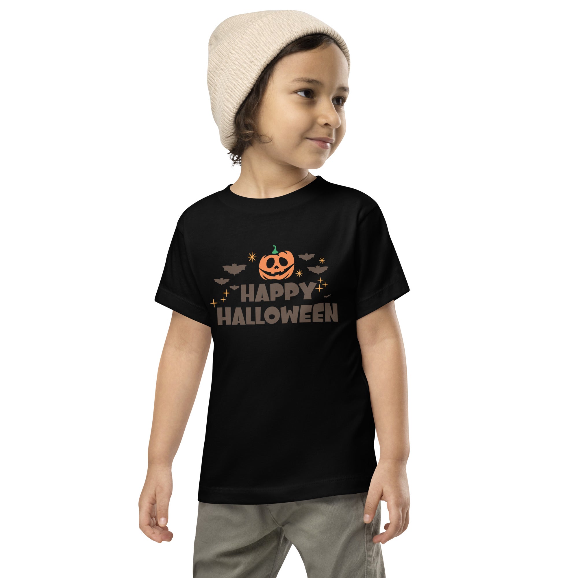Toddler Short Sleeve Tee, Happy Halloween V.1 T-shirt, Halloween T-shirt For Kids, Unisex