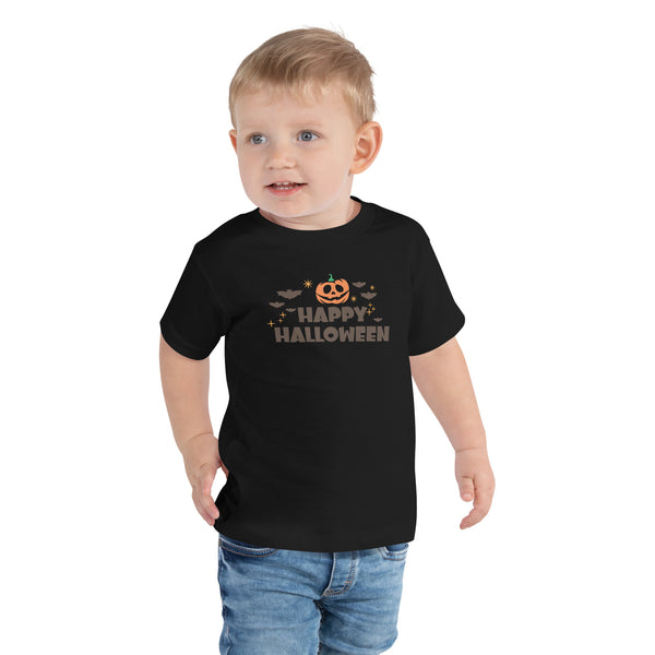 Toddler Short Sleeve Tee, Happy Halloween V.1 T-shirt, Halloween T-shirt For Kids, Unisex