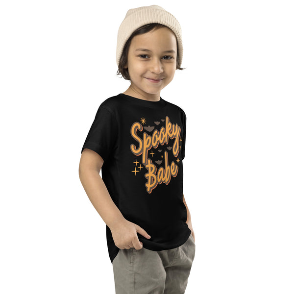 Toddler Short Sleeve Tee, Toddler/Baby/Youth Spooky Babe Tshirt, Fall, Autumn, Halloween, fun halloween shirt, trendy halloween, toddler shirt