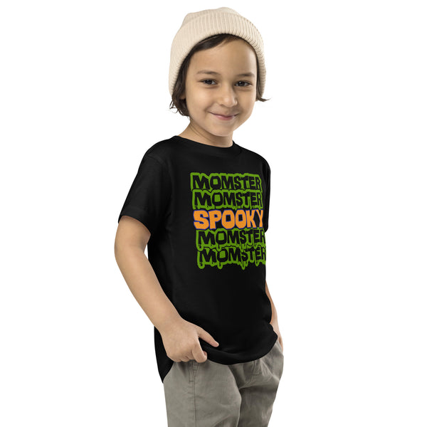 Toddler Short Sleeve Tee, Toddler Short Sleeve Tee, Toddler/Baby/Youth Momster Spooky Tshirt, Fall, Autumn, Halloween, fun halloween shirt, trendy halloween, toddler shirt