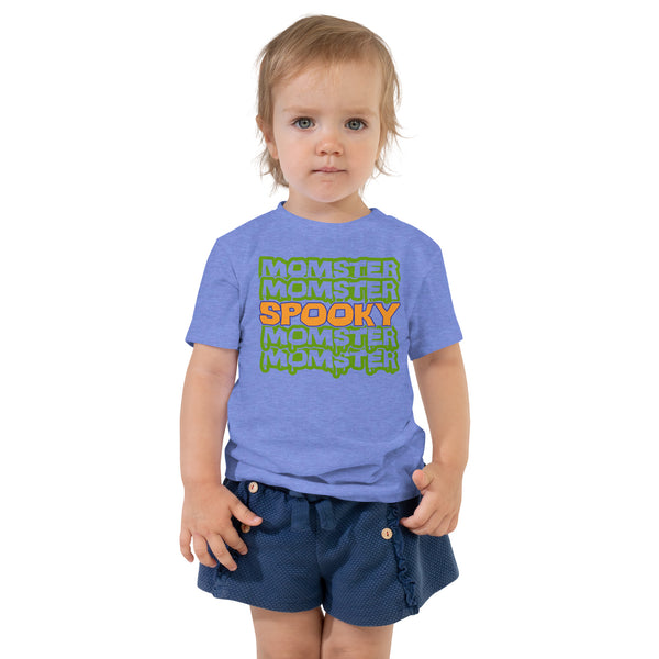 Toddler Short Sleeve Tee, Toddler Short Sleeve Tee, Toddler/Baby/Youth Momster Spooky Tshirt, Fall, Autumn, Halloween, fun halloween shirt, trendy halloween, toddler shirt