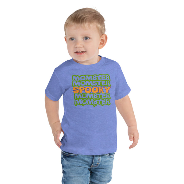 Toddler Short Sleeve Tee, Toddler Short Sleeve Tee, Toddler/Baby/Youth Momster Spooky Tshirt, Fall, Autumn, Halloween, fun halloween shirt, trendy halloween, toddler shirt