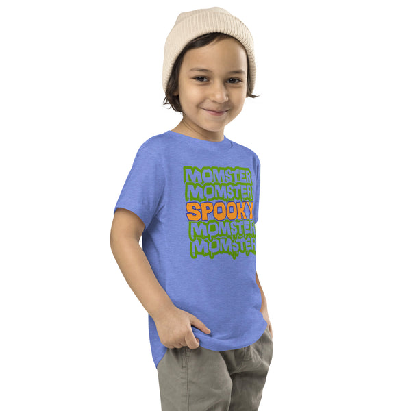Toddler Short Sleeve Tee, Toddler Short Sleeve Tee, Toddler/Baby/Youth Momster Spooky Tshirt, Fall, Autumn, Halloween, fun halloween shirt, trendy halloween, toddler shirt