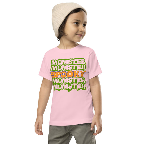 Toddler Short Sleeve Tee, Toddler Short Sleeve Tee, Toddler/Baby/Youth Momster Spooky Tshirt, Fall, Autumn, Halloween, fun halloween shirt, trendy halloween, toddler shirt