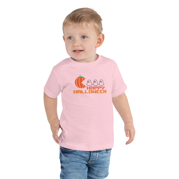 Toddler Short Sleeve Tee, Happy Halloween V.2 T-shirt, Halloween T-shirt For Kids, Unisex