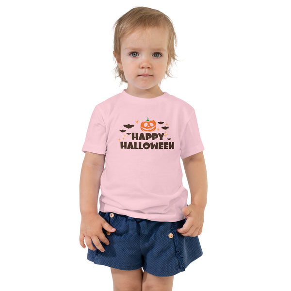 Toddler Short Sleeve Tee, Happy Halloween V.1 T-shirt, Halloween T-shirt For Kids, Unisex