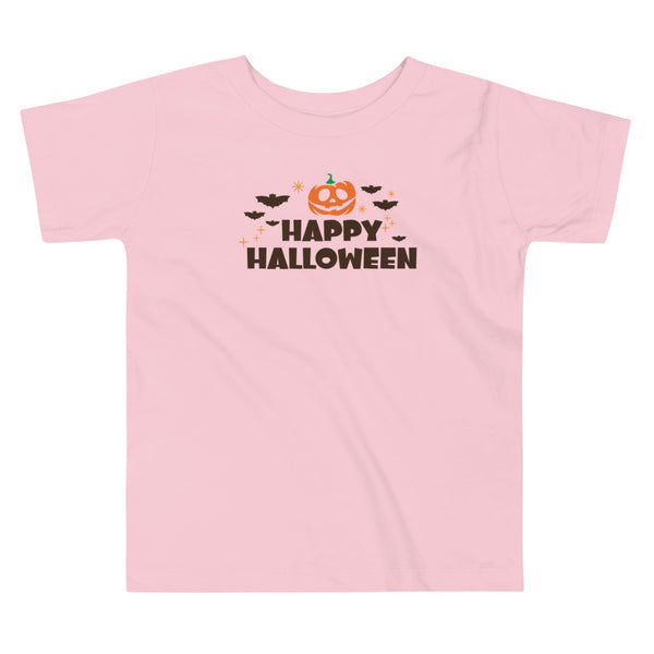 Toddler Short Sleeve Tee, Happy Halloween V.1 T-shirt, Halloween T-shirt For Kids, Unisex