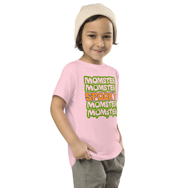 Toddler Short Sleeve Tee, Toddler Short Sleeve Tee, Toddler/Baby/Youth Momster Spooky Tshirt, Fall, Autumn, Halloween, fun halloween shirt, trendy halloween, toddler shirt