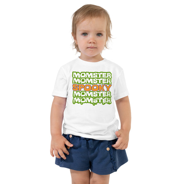 Toddler Short Sleeve Tee, Toddler Short Sleeve Tee, Toddler/Baby/Youth Momster Spooky Tshirt, Fall, Autumn, Halloween, fun halloween shirt, trendy halloween, toddler shirt