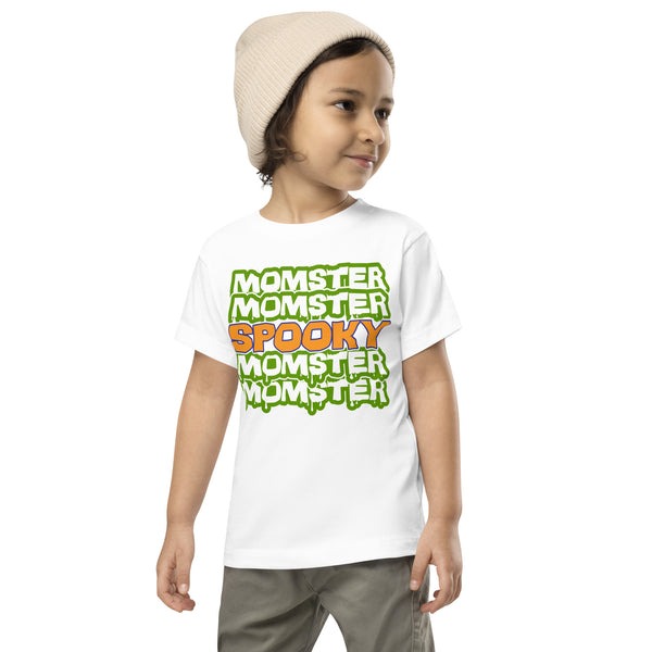 Toddler Short Sleeve Tee, Toddler Short Sleeve Tee, Toddler/Baby/Youth Momster Spooky Tshirt, Fall, Autumn, Halloween, fun halloween shirt, trendy halloween, toddler shirt