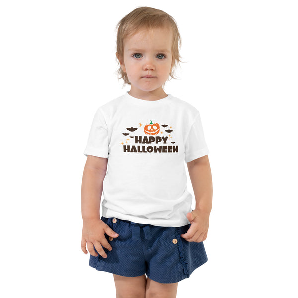 Toddler Short Sleeve Tee, Happy Halloween V.1 T-shirt, Halloween T-shirt For Kids, Unisex