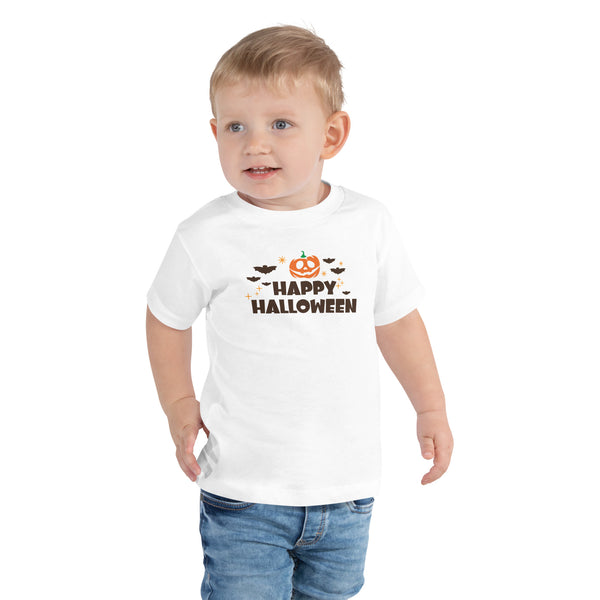 Toddler Short Sleeve Tee, Happy Halloween V.1 T-shirt, Halloween T-shirt For Kids, Unisex