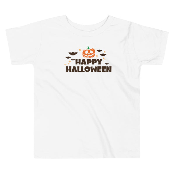 Toddler Short Sleeve Tee, Happy Halloween V.1 T-shirt, Halloween T-shirt For Kids, Unisex