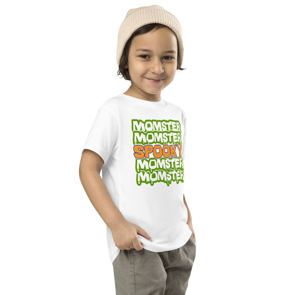 Toddler Short Sleeve Tee, Toddler Short Sleeve Tee, Toddler/Baby/Youth Momster Spooky Tshirt, Fall, Autumn, Halloween, fun halloween shirt, trendy halloween, toddler shirt