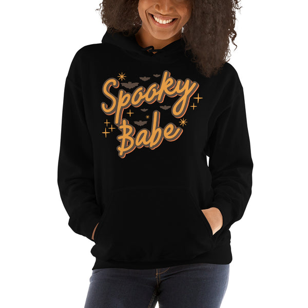 Unisex Hoodie Spooky season halloween sweatshirt, embroidered halloween sweater, ghost, cute and scary halloween shirt, fall shirt for her, fall shirt for him