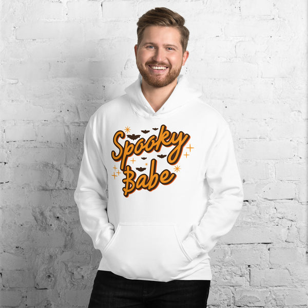 Unisex Hoodie Spooky season halloween sweatshirt, embroidered halloween sweater, ghost, cute and scary halloween shirt, fall shirt for her, fall shirt for him