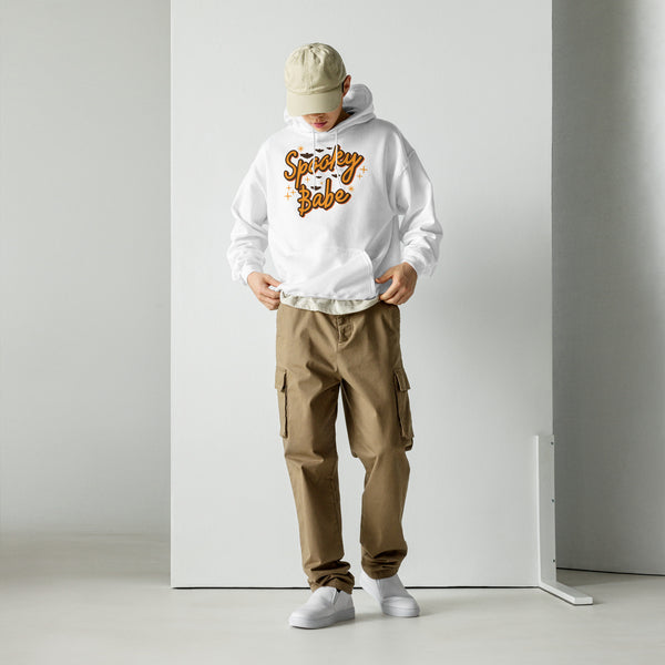 Unisex Hoodie Spooky season halloween sweatshirt, embroidered halloween sweater, ghost, cute and scary halloween shirt, fall shirt for her, fall shirt for him