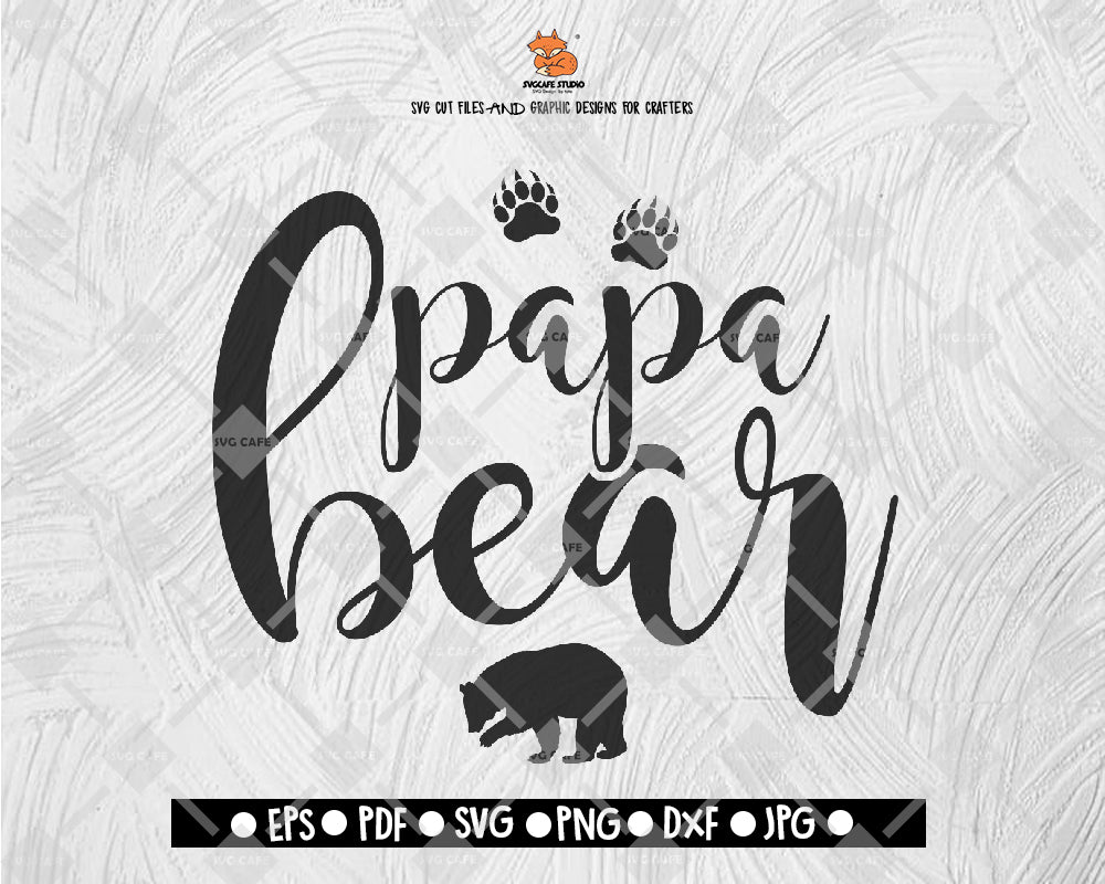Papa Bear SVG Camping Cut file Saying svg Digital File Download