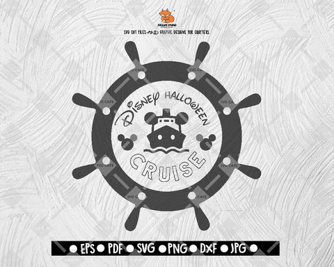 Disney Halloween Cruise SVG Disney Land Halloween Digital File Download - DXF EPS PNG JEPG SVG PNG