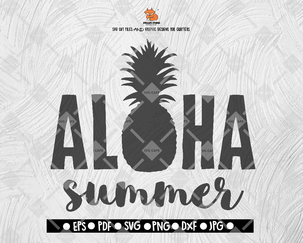 Aloha Beaches SVG File Aloha SVG Silhouette Cut File Cricut Beach SvgDigital File Download - DXF EPS PNG JEPG SVG PNG