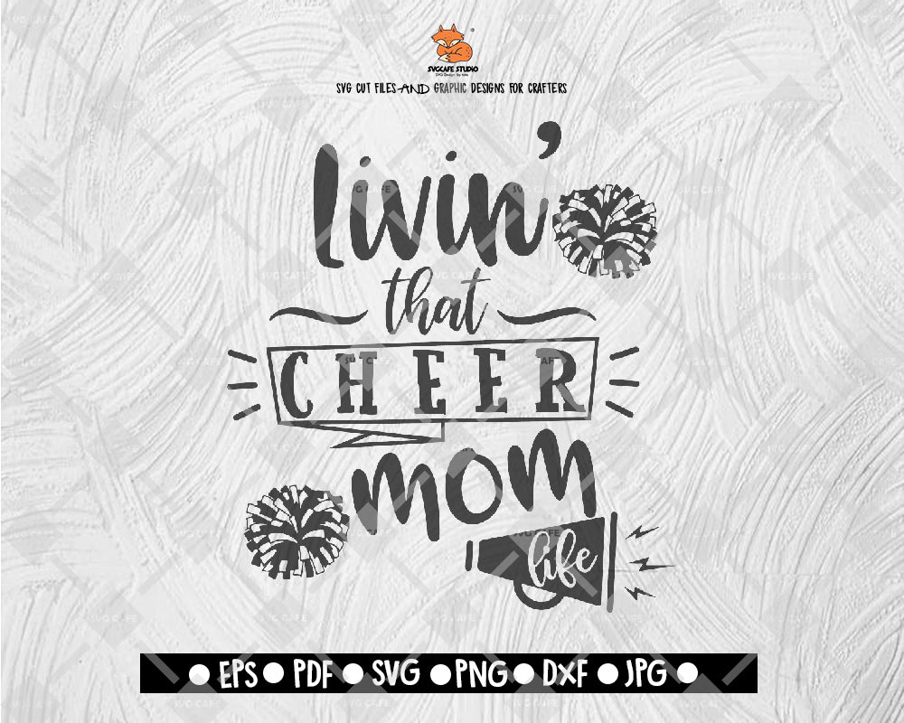 Cheer mom Life SVG Cut file Saying svg Digital File Download