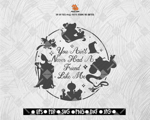 You Ant Never Had a Friend Like Me Disney Club Sleeping Beauty Clipart SVG Disney Digital File Download - DXF EPS PNG JEPG SVG PNG